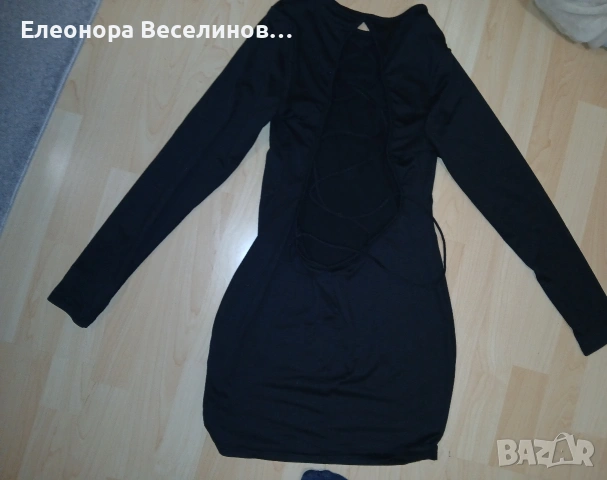 Рокля по тялото с красив гръб, снимка 2 - Рокли - 53421284