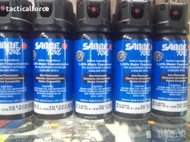 Спрей за самозащита-Sabre Red МК-3 Foam, снимка 2 - Газово оръжие - 35642895