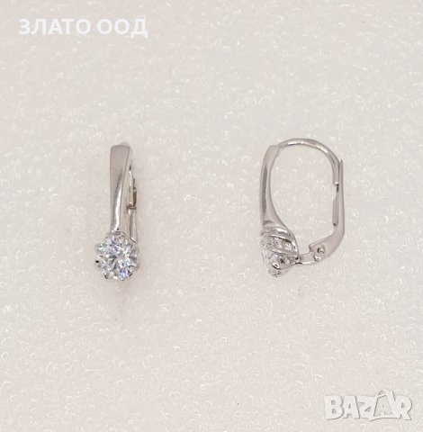 Златни обеци халки от бяло, жълто и розово -14К, снимка 10 - Обеци - 39965775