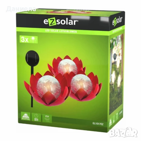 LED Соларни Градински Цветя, снимка 2 - Градински мебели, декорация  - 51162581