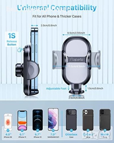 Нов Мощен държач за телефон за автомобила кола / iPhone и Samsung, снимка 7 - Аксесоари и консумативи - 43126331
