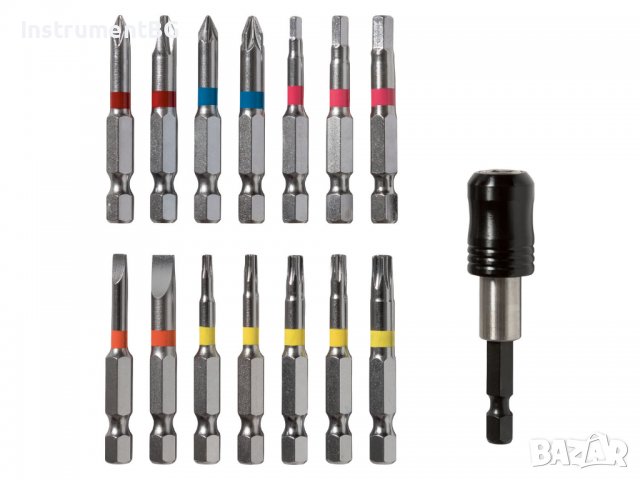 Комплект битове PARKSIDE® 15 части, снимка 3 - Куфари с инструменти - 38223584