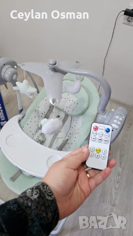 Бебешки електрическа люлка , снимка 2 - Детски люлки - 53146630