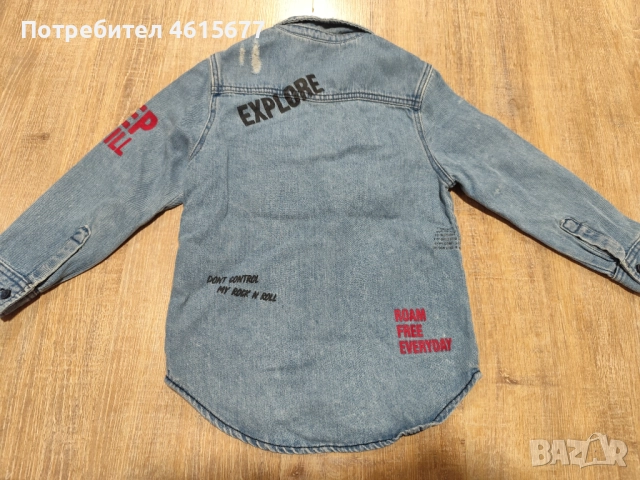 дънкова ризка на Zara, снимка 5 - Детски ризи - 52344321