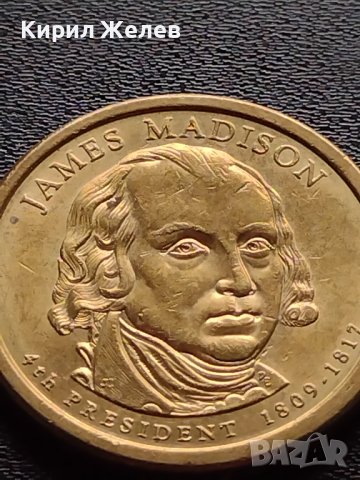 Възпоменателна монета 1 долар JAMES MADISON 9 президент на САЩ (1809-1817) за КОЛЕКЦИЯ 38064, снимка 2 - Нумизматика и бонистика - 40765168