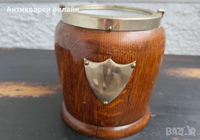 Антикварен Стар английски комплект "шампаниера и ледарка ", снимка 5 - Антикварни и старинни предмети - 52723616