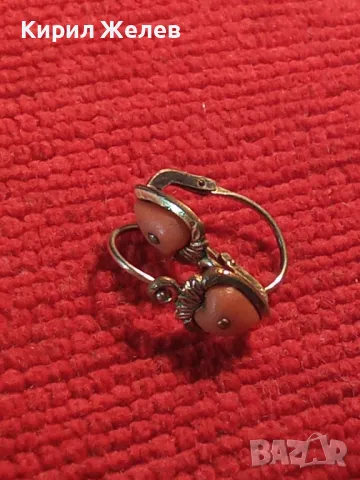 СТАРИННИ МАЙСТОРСКИ МЕДНИ ОБЕЦИ с ДЕБЕЛА ПОЗЛАТА и НАТУРАЛЕН ЧЕРВЕН КОРАЛ с МАРКИРОВКА AD+   46813, снимка 11 - Антикварни и старинни предмети - 46483967