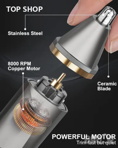 Personal Groomer Bikini Trimmer, Тример, USB акумулаторна IP7X Водоустойчив, снимка 6 - Друга електроника - 49105110