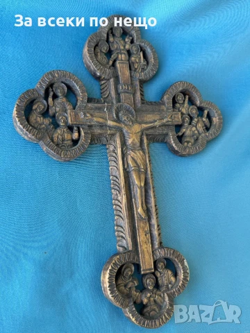 УНИКАЛЕН Стар кръст , Исус Христос , ДЪРВОРЕЗБА, снимка 2 - Други ценни предмети - 50900598