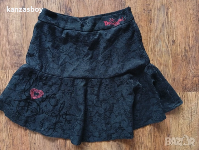 Falda Negra Desigual - дамска пола р-р L, снимка 4 - Поли - 53574357