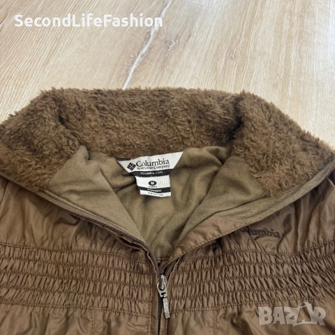 Дамско яке Columbia Interchange Omni-Shield с цип, кафяво, размер M, снимка 7 - Якета - 53477492