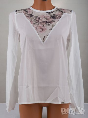 Дамска блуза в цвят екрю марка Figl , снимка 2 - Блузи с дълъг ръкав и пуловери - 32398016