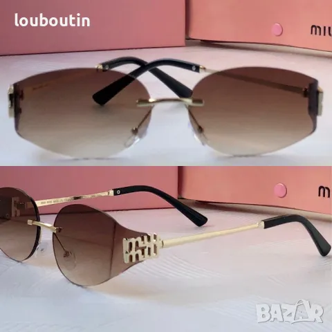 Miu 2024 дамски слънчеви очила елипса 3 цвята, снимка 3 - Слънчеви и диоптрични очила - 48001726