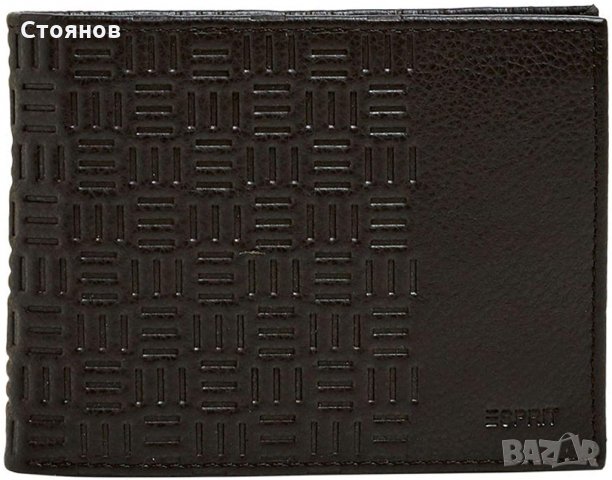 Esprit тъмнокафяв хоризонтален портфейл