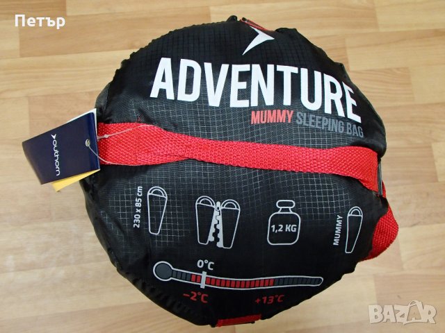Продавам нов черен летен спален чувал тип "мумия" Outhorn Adventure, снимка 9 - Къмпинг мебели - 28953054