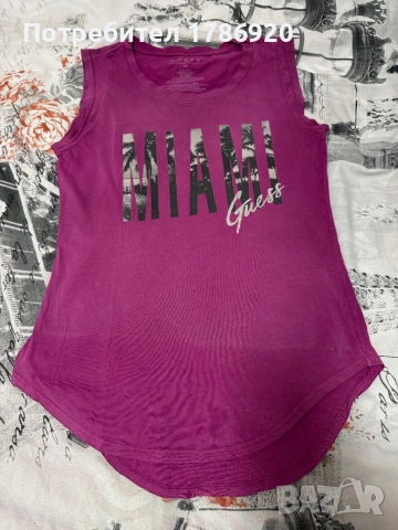 Оригинален потник GUESS "Miami" - размер XS (oversize за S/M)