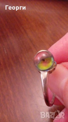 Дамски пръстен с цветен камък, снимка 2 - Пръстени - 27070571