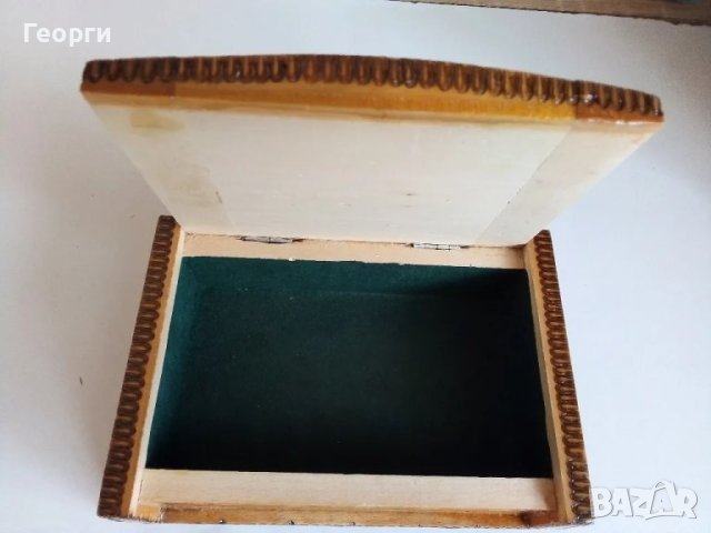 Пирографирана кутия от соц-а, снимка 7 - Декорация за дома - 46467892