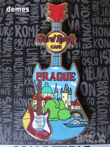 Оригинална метална значка Hard Rock Cafe Прага,чехия