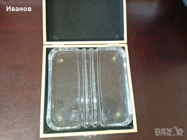 Продавам кристален пепелник подходящ за пури