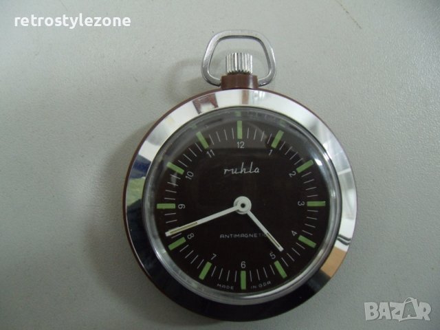 № 7273 стар джобен часовник  - Ruhla  , снимка 6 - Антикварни и старинни предмети - 43135272