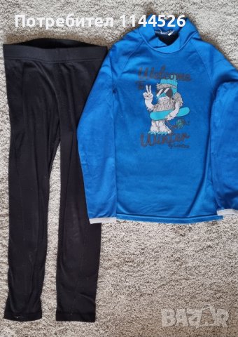 Термобельо от две части от Декатлон, 5-6г.