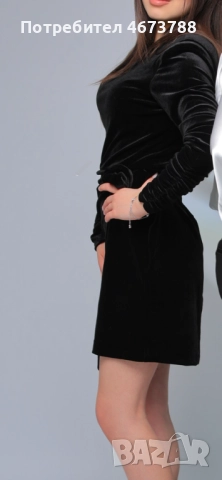 Дамска черна рокля