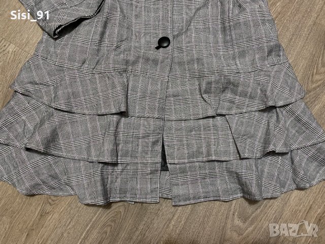 Нов тренчкот / шлифер с къдрички, снимка 3 - Шлифери - 27758760