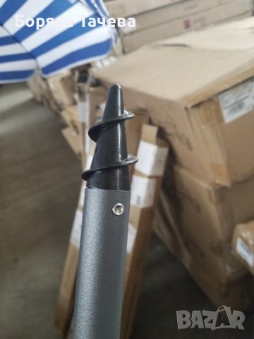 Плажен чадър / Градински Чадър с чупещо се рамо 18078, снимка 4 - Градински мебели, декорация  - 36626645