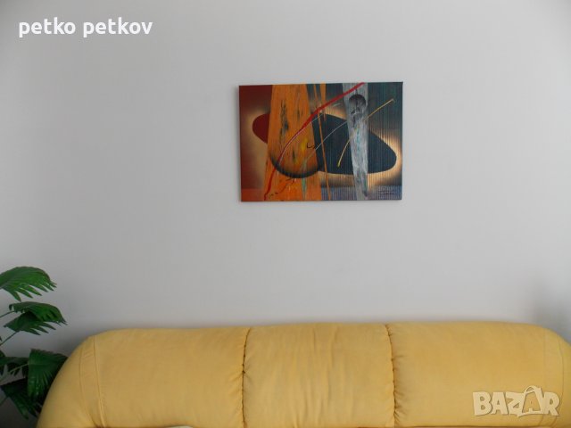 Абстрактна картина Vinter og vår, снимка 2 - Картини - 38483572