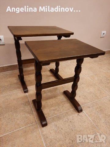 к - т две помощни масички дъб , снимка 1