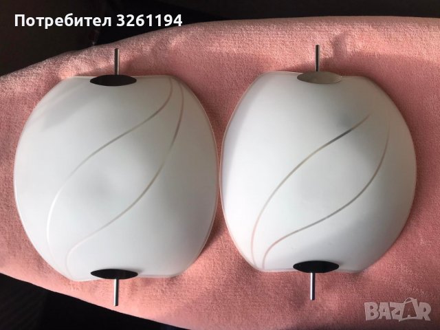 Плафониера, аплик- два броя