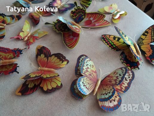 3D пеперуди за декорация с двойни крила СВЕТЕЩИ, снимка 16 - Декорация за дома - 25424987
