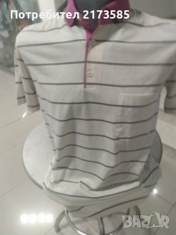 Мъжка памучна риза с къс ръкав