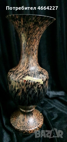 Автентична ваза от муранско стъкло-Aventurina, снимка 5 - Други ценни предмети - 53306741