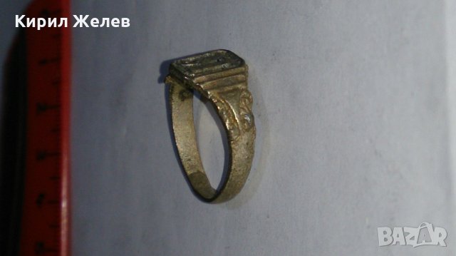 Старинен пръстен над стогодишен сачан - 67281, снимка 3 - Пръстени - 28993467