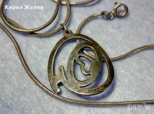 ФЕШЪН АРТ АЖУРЕН СРЕБЪРЕН МЕДАЛЬОН СРЕБРО 925 с ФИНА СРЕБЪРНА ВЕРИЖКА ODEMA 925 49886, снимка 9 - Колиета, медальони, синджири - 50337157