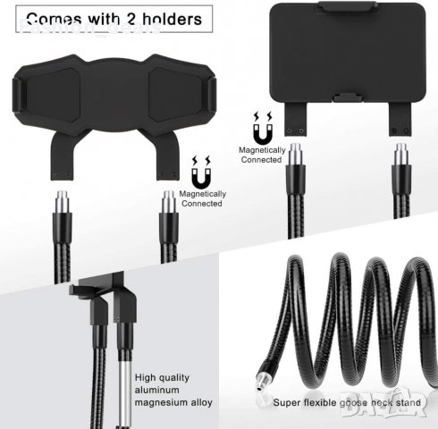 Нова Гъвкава стойка за телефон таблет Универсален дълъг държач за врата, снимка 3 - Селфи стикове, аксесоари - 38180374