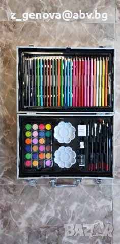 Детско куфарче за рисуване 145 части , снимка 2 - Рисуване и оцветяване - 43188330