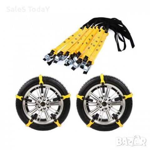 Вериги за сняг,  PVC/ПВЦ и стомана, 10бр, 37 х 4. 7 см ( дължина х широчина ), снимка 2 - Аксесоари и консумативи - 27287452