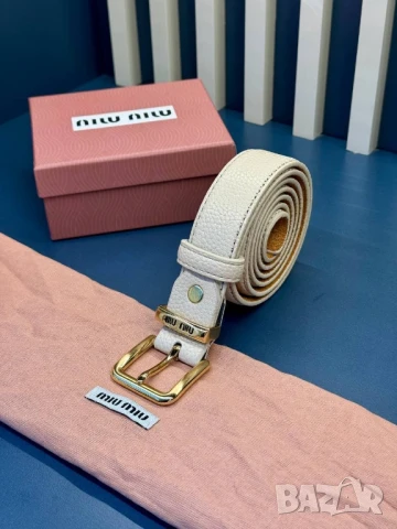 колани от естествена кожа в кутия valentino garavani miu miu , снимка 10 - Колани - 50644651