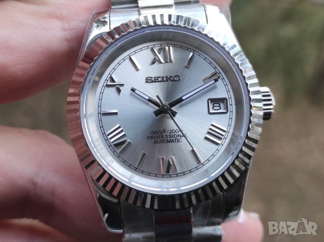 Seiko mod DJ Roman numbers President bracelet, снимка 2 - Мъжки - 43244743