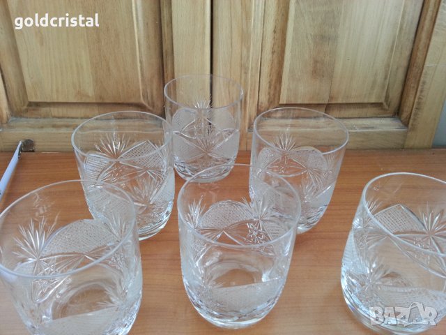 Кристални чаши , снимка 4 - Антикварни и старинни предмети - 37412458