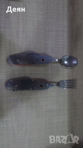 Нож комбиниран с вилица и лъжица, снимка 4 - Ножове - 28789905