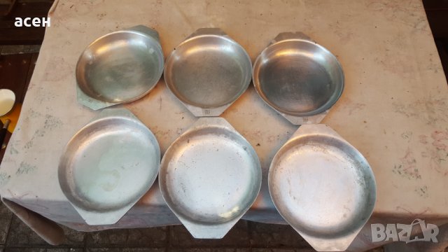 метални чинии- хром 6бр