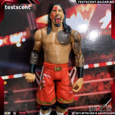 Екшън фигура WWE Jimmy Uso Джими Усо The Bloodline Battle Pack Mattel figure играчка, снимка 1 - Други - 49512745