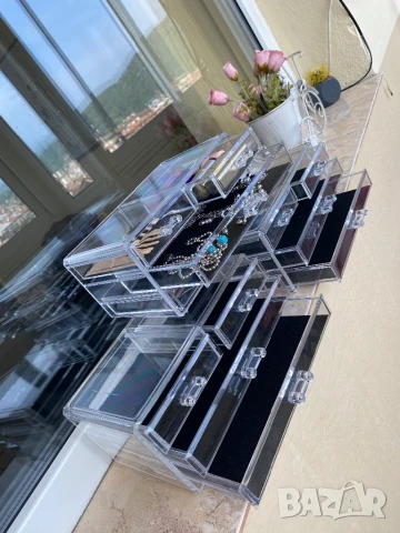 3 броя органайзери с чекмеджета прозрачни , снимка 3 - Органайзери - 50630590
