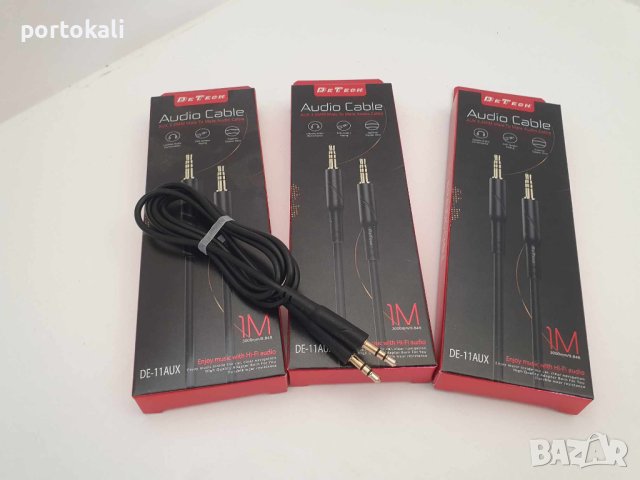 AUX Aудио кабел Stereo, 3.5 mm (M) – 3.5 mm (M), 1m, снимка 3 - Други - 43213771