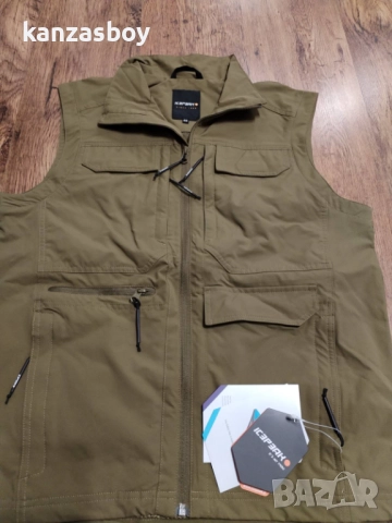 ICEPEAK 'BERGHEIM' - СТРЕЧ мултифункционален елек НОВ размер 46/С , снимка 4 - Якета - 52967908