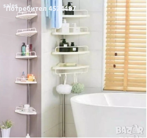 Етажерка за баня – ъглова, снимка 3 - Етажерки - 52620873
